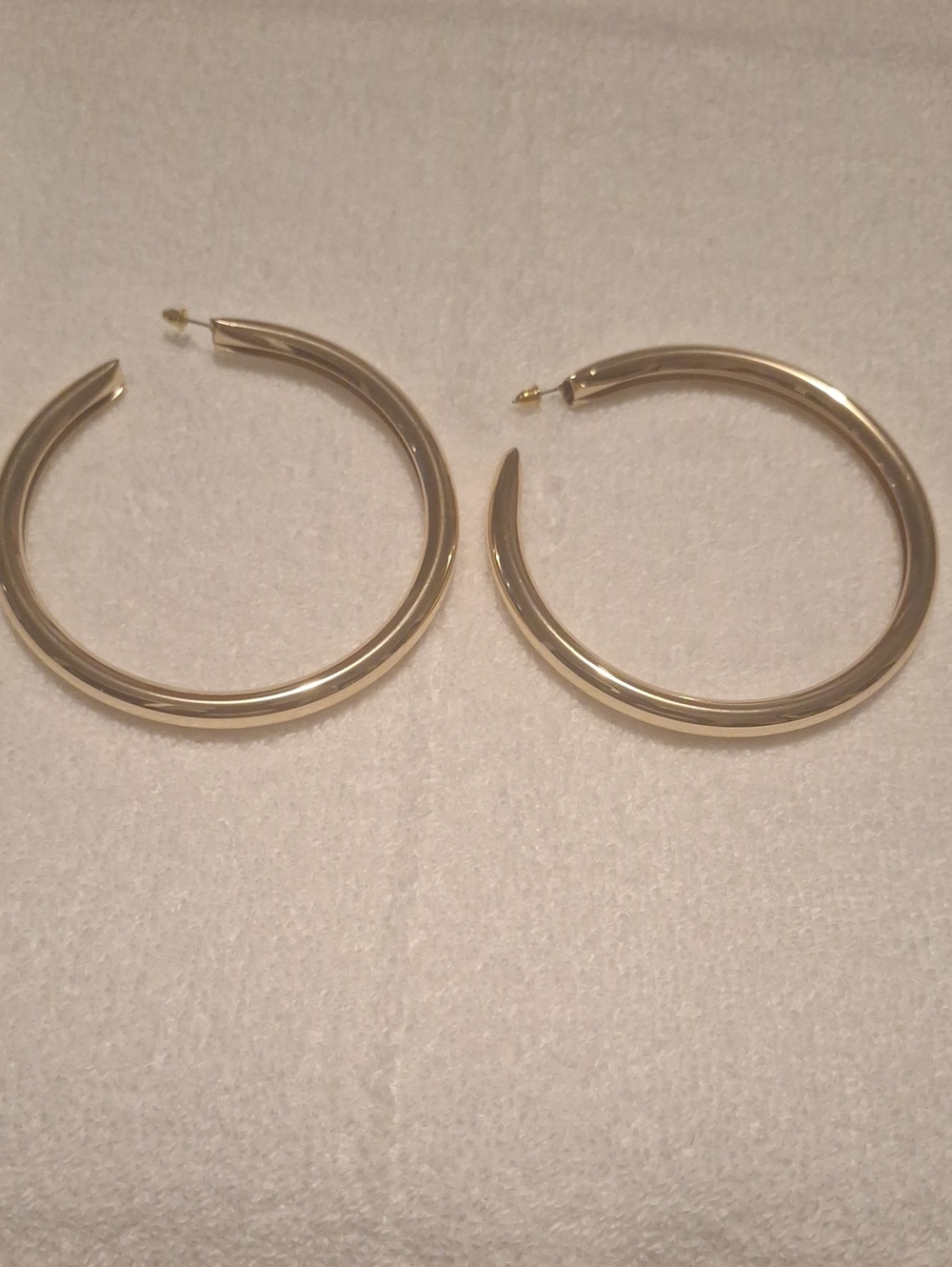 Ex large hoop earrings